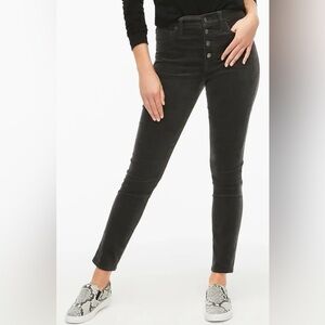 J. CREW • 9" high-rise skinny corduroy pant with button fly